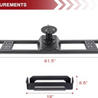 ARMORDILLO® Universal Fit Truck Bed Tire Carrier Rack w/ Gas Can Mount (For Mid Size Truck)