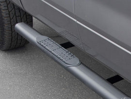ARMORDILLO® 2004-2008 Ford F-150 Super Cab / Extended Cab 4" Round Side Step Bar Running Boards -Matte Black