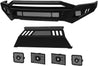 ARMORDILLO® LD2 SERIES 2010-2018 Dodge RAM 2500/3500 Full Width Steel Front Bumper + Hoop Bar + Parking Sensor Kit + Skid Plate Bodykit -Matte Black