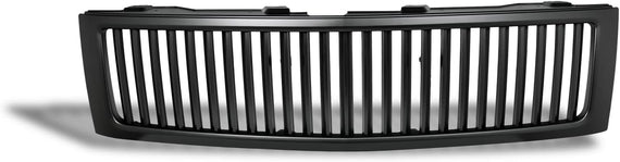 ARMORDILLO® 2007-2013 Chevy Silverado 1500 Vertical Style Front Hood Bumper Grille -Matte Black