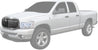 ARMORDILLO® 2006-2008 Dodge Ram 1500 Vertical Style Front Hood Bumper Grille -Chrome