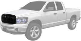 ARMORDILLO® 2006-2009 Dodge Ram 2500 3500 Vertical Style Front Hood Bumper Grille -Gloss Black