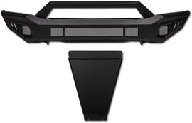 ARMORDILLO® LD2 SERIES 2007-2013 Chevrolet Silverado 1500 Full Width Steel Front Bumper + Hoop Bar + Skid Plate Bodykit -Matte Black