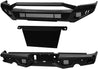 ARMORDILLO® LD2 SERIES 2009-2012 Dodge RAM 1500 Full Width Steel Front & Rear Bumper + Hoop Bar + Skid Plate Bodykit -Matte Black