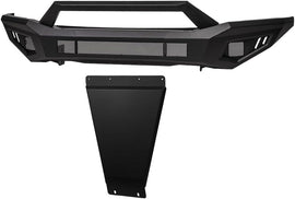 ARMORDILLO® LD2 SERIES 2007-2013 Chevrolet Silverado 1500 Full Width Steel Front Bumper + Hoop Bar + Skid Plate Bodykit -Matte Black