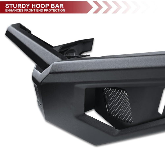 ARMORDILLO® LD2 SERIES 2017-2020 Ford F-150 RAPTOR Full Width Steel Front & Rear Bumper + Hoop Bar + Skid Plate Bodykit - Matte Black