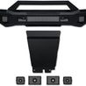 ARMORDILLO® LD2 SERIES 2019-2023 Ford Ranger Full Width Steel Front Bumper + Hoop Bar + Parking Sensor Kit + Skid Plate Bodykit -Matte Black