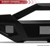ARMORDILLO® LD2 SERIES 2009-2012 Dodge RAM 1500 Full Width Steel Front & Rear Bumper + Hoop Bar + Skid Plate Bodykit -Matte Black