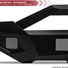 ARMORDILLO® LD2 SERIES 2009-2012 Dodge RAM 1500 Full Width Steel Front & Rear Bumper + Hoop Bar + Skid Plate Bodykit -Matte Black