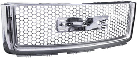 ARMORDILLO® 2007-2013 GMC Sierra 1500 Round Hole Mesh Style Front Grille -Chrome