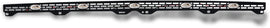 ARMORDILLO® 2014-2020 Toyota Tundra Mesh Style Hood Bumper Bulge Molding Grille Insert w/ Clear Lens LED Lights -Gloss Black