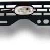 ARMORDILLO® 2014-2020 Toyota Tundra Mesh Style Hood Bumper Bulge Molding Grille Insert w/ Clear Lens LED Lights -Gloss Black