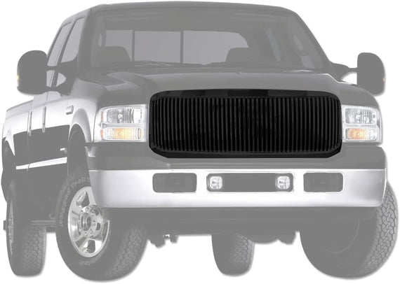 ARMORDILLO® 2005-2007 Ford F-250 F-350 F-450 F-550 Super-Duty Vertical Style Front Grille -Gloss Black