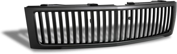ARMORDILLO® 2007-2013 Chevy Silverado 1500 Vertical Style Front Hood Bumper Grille -Matte Black