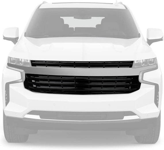 ARMORDILLO® 2021-2023 Chevrolet Suburban Horizontal Style Front Grille - Chrome Gloss Black