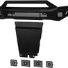 ARMORDILLO® LD2 SERIES 2019-2023 Ford Ranger Full Width Steel Front Bumper + Hoop Bar + Parking Sensor Kit + Skid Plate Bodykit -Matte Black