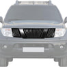 ARMORDILLO® 2005-2008 Nissan Frontier Vertical Style Front Hood Bumper Grille -Matte Black