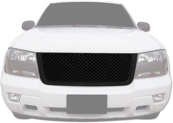 ARMORDILLO® 2006-2009 Chevrolet Trailblazer Mesh Style Front Hood Bumper Grille -Gloss Black