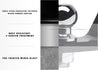 ARMORDILLO® Universal Fit Classic 4.5‑Inch Drop Loaded Ball Mount Trailer Hitch