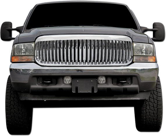 ARMORDILLO® 1999-2004 Ford F-250 F-350 F-450 F-550 Super-Duty Vertical Style Front Grille -Chrome