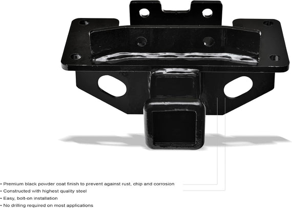 ARMORDILLO® 2004-2009 Dodge Durango Trailer Hitch Tow Hitch 2-Inch Receiver -Gloss Black
