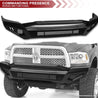 ARMORDILLO® LD2 SERIES 2019-2024 Dodge RAM CLASSIC 1500 Full Width Steel Front & Rear Bumper + Hoop Bar + Parking Sensor Kit + Skid Plate Bodykit -Matte Black