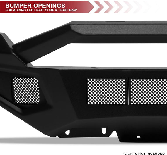 ARMORDILLO® LD2 SERIES 2019-2024 Dodge RAM CLASSIC 1500 Full Width Steel Front & Rear Bumper + Hoop Bar + Parking Sensor Kit + Skid Plate Bodykit -Matte Black