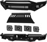 ARMORDILLO® LD2 SERIES 2010-2018 Dodge RAM 2500/3500 Full Width Steel Front & Rear Bumper + Hoop Bar + Parking Sensor Kit + Skid Plate Bodykit -Matte Black