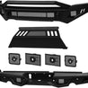 ARMORDILLO® LD2 SERIES 2010-2018 Dodge RAM 2500/3500 Full Width Steel Front & Rear Bumper + Hoop Bar + Parking Sensor Kit + Skid Plate Bodykit -Matte Black