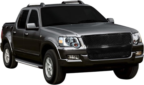 ARMORDILLO® 2007-2010 Ford Explorer Sport Trac Mesh Style Front Grille -Gloss black