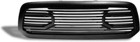 ARMORDILLO® 2013-2018 Dodge Ram 1500 Big Horn Horizontal Front Hood Grille -Matte Black