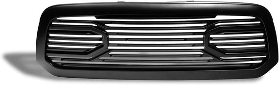 ARMORDILLO® 2013-2018 Dodge Ram 1500 Big Horn Horizontal Front Hood Grille -Matte Black