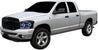 ARMORDILLO® 2006-2008 Dodge Ram 1500 Vertical Style Front Hood Bumper Grille -Gloss Black