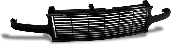 ARMORDILLO® 2000-2002 Chevrolet Suburban Horizontal Style Front Hood Bumper Grille -Gloss Black