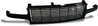 ARMORDILLO® 2000-2002 Chevrolet Suburban Horizontal Style Front Hood Bumper Grille -Gloss Black