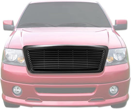 ARMORDILLO® 2004-2008 Ford F-150 Horizontal Style Front Hood Bumper Grille -Matte Black