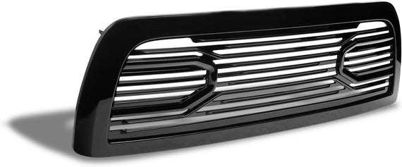 ARMORDILLO® 2010-2018 Dodge Ram 2500 3500 4500 5500 Big Horn Horizontal Front Hood Grille -Gloss Black