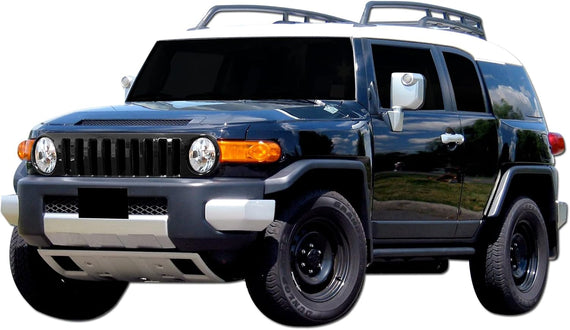 ARMORDILLO® 2007-2014 Toyota FJ Cruiser Vertical Style Front Hood Bumper Grille -Gloss Black