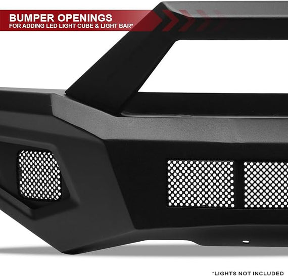 ARMORDILLO® LD2 SERIES 2009–2014 Ford F-150 Full Width Steel Front & Rear Bumper + Hoop Bar + Skid Plate Bodykit - Matte Black