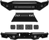 ARMORDILLO® LD2 SERIES 2010-2018 Dodge RAM 2500/3500 Full Width Steel Front & Rear Bumper + Hoop Bar + Parking Sensor Kit + Skid Plate Bodykit -Matte Black