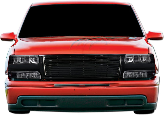 ARMORDILLO® 2000-2002 Chevrolet Suburban Horizontal Style Front Hood Bumper Grille -Gloss Black