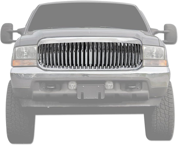 ARMORDILLO® 1999-2004 Ford F-250 F-350 F-450 F-550 Super-Duty Vertical Style Front Grille -Chrome