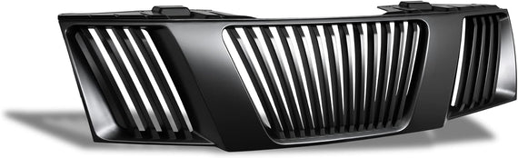 ARMORDILLO® 2005-2008 Nissan Frontier Vertical Style Front Hood Bumper Grille -Matte Black