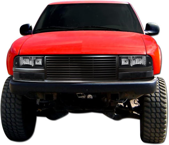 ARMORDILLO® 1998-2004 Chevrolet S10 Horizontal Style Front Grille -Gloss Black