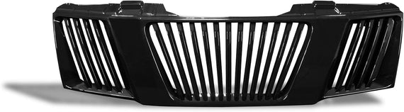 ARMORDILLO® 2005-2008 Nissan Frontier Vertical Style Front Hood Bumper Grille -Gloss Black