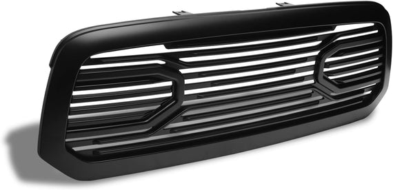 ARMORDILLO® 2013-2018 Dodge Ram 1500 Big Horn Horizontal Front Hood Grille -Matte Black