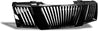 ARMORDILLO® 2005-2008 Nissan Frontier Vertical Style Front Hood Bumper Grille -Gloss Black