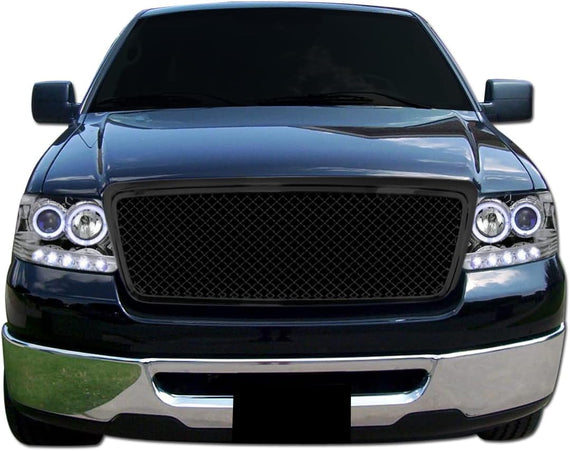 ARMORDILLO® 2004-2008 Ford F-150 Mesh Style Front Grille -Gloss black