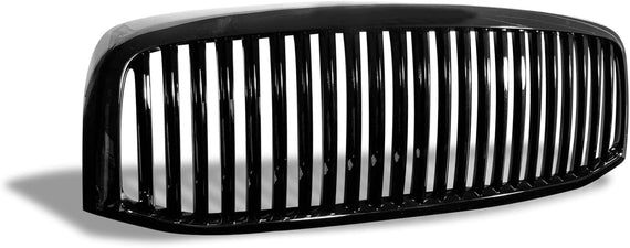 ARMORDILLO® 2006-2008 Dodge Ram 1500 Vertical Style Front Hood Bumper Grille -Gloss Black