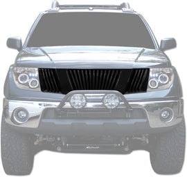 ARMORDILLO® 2005-2007 Nissan Pathfinder Vertical Style Front Hood Bumper Grille -Gloss Black